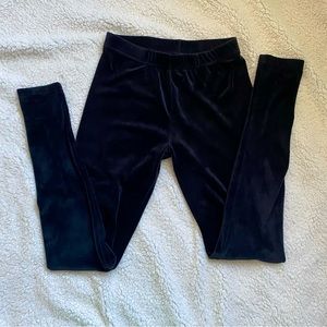 No boundaries black velour leggings size s/ch 3-5